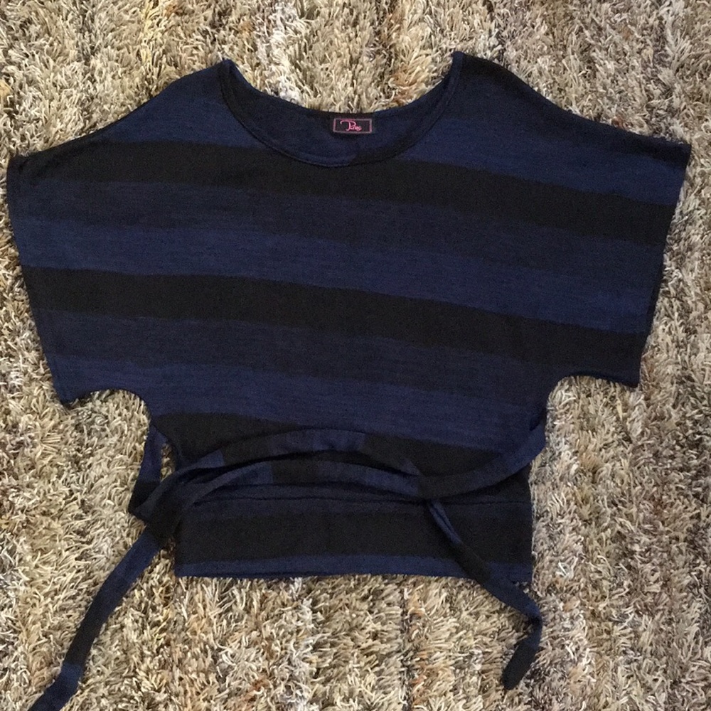 Striped P.ing Cropped Top Size M
